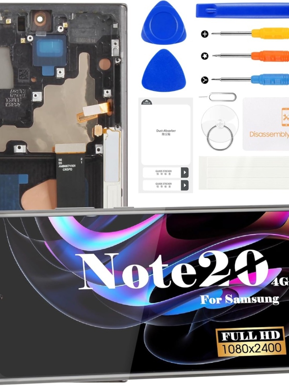 NEW SRJTEK Samsung Galaxy Note 20 OLED Screen + Frame